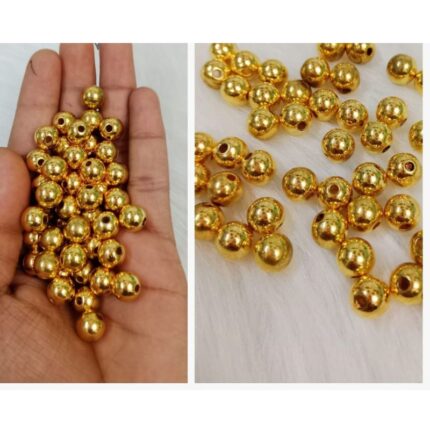 Medium Golden Pearl Beads