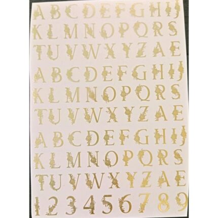 Alphabet Metal Sticker
