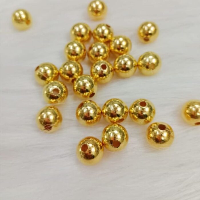 Large Golden Pearl Beads